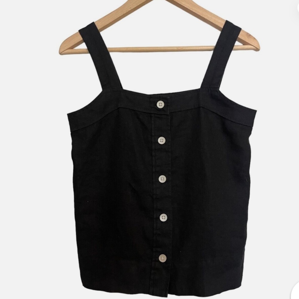 Everlane Black Linen Women's Top